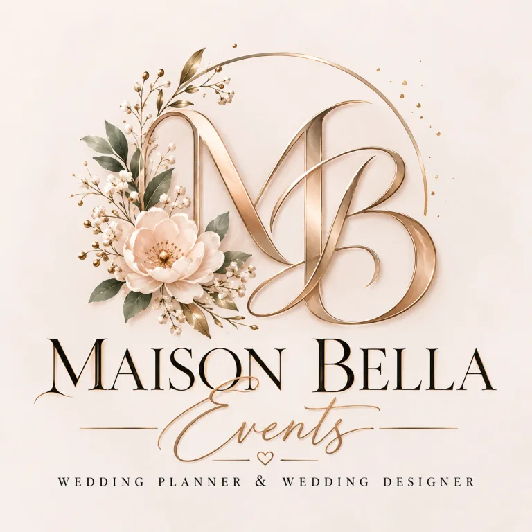 Logo luxueux Maison Bella Events 768x768